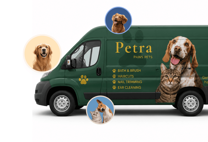 Petra Paws grooming van